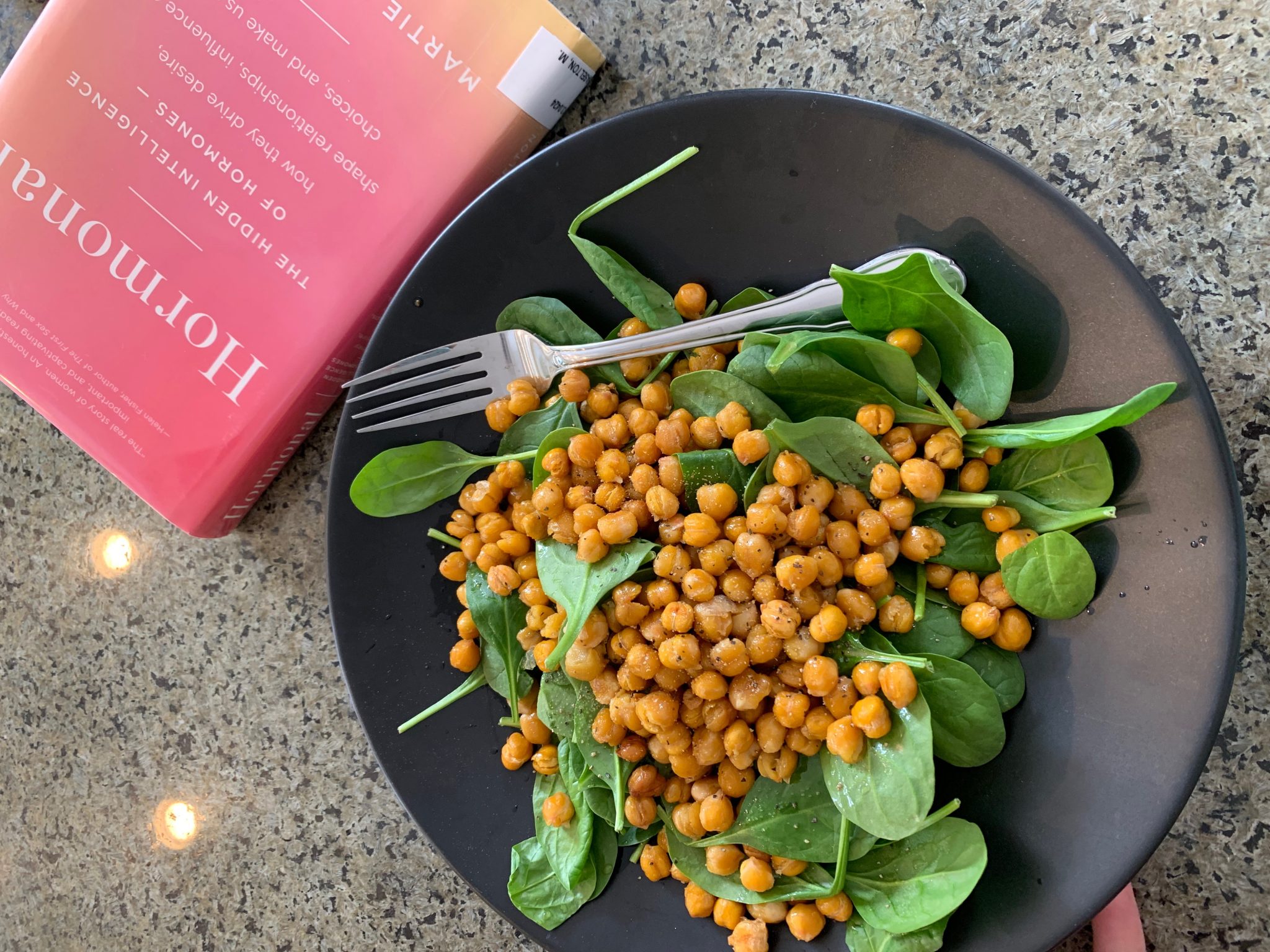Hormone balancing Holistic healer salad and book